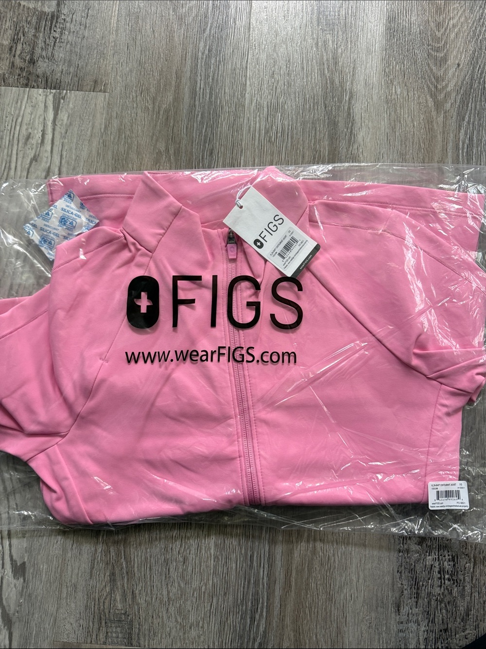 Figs sunrise pink contourknit jacket nwt XSmall